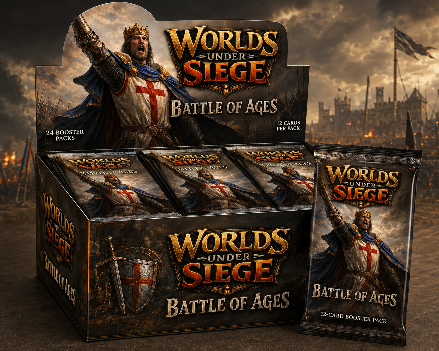 Worlds Under Siege: Battle of Ages booster display